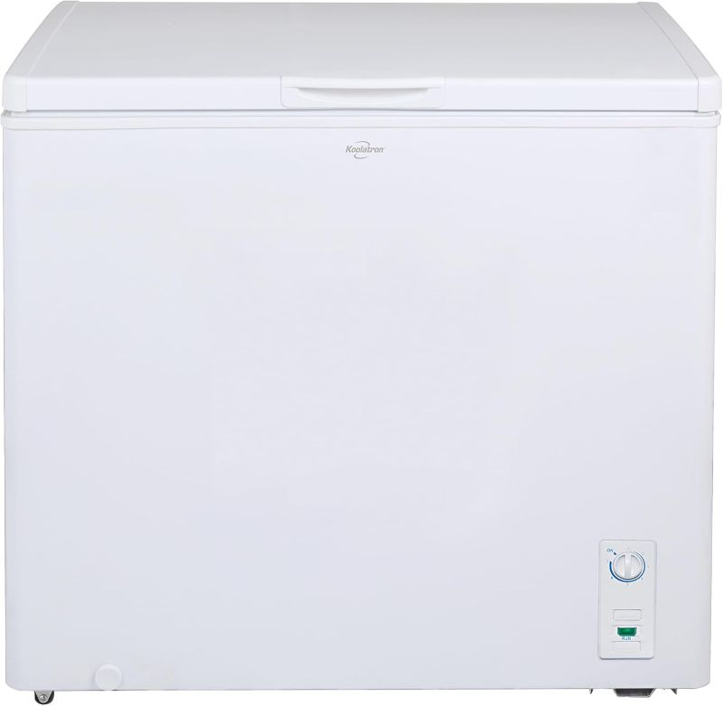 Photo 1 of 
Koolatron Large Chest Freezer, 7.0 cu ft (195L), White, Manual Defrost Deep Freeze, Storage Basket, Space-Saving Flat Back, Stay-Open Lid, Front-Access...
Color:snow white