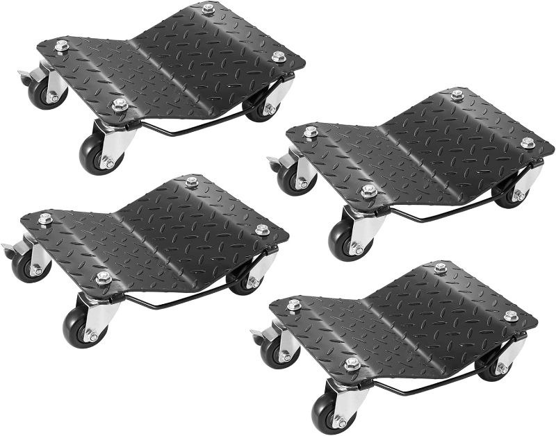 Photo 1 of 
VEVOR Wheel Dolly, 6000 lbs/2722 kg Car Moving Dolly, Wheel Dolly Car Tire Stake Set of 4 Piece, Heavy-Duty Car Tire Dolly Cart Moving Cars, Trucks,...
Size:4 Pack
Style:6000 LBS?4 Pack