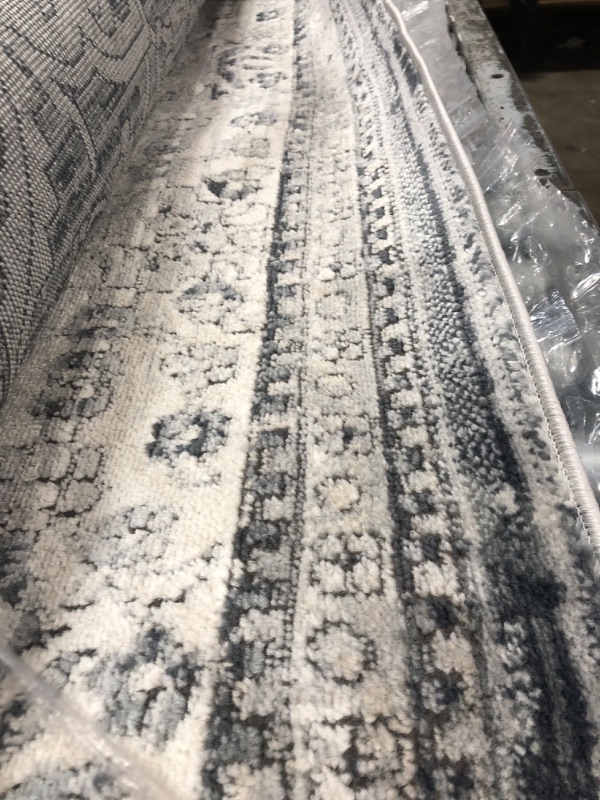 Photo 8 of ***USED - DIRTY - EDGES FRAYED AND DAMAGED - SEE PICTURES - NO PACKAGING***
Loloi II Teagan Collection TEA-04 Sky/Natural 11'-6" x 15', .25" Thick, Area Rug, Soft, Durable, Neutral, Woven, Low Pile, Non-Shedding, Easy Clean, Living Room Rug