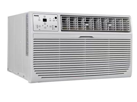 Photo 1 of 10,000 BTU 115-Volt Through-the-Wall Air Conditioner Cools 450 Sq. Ft. with remote in White
