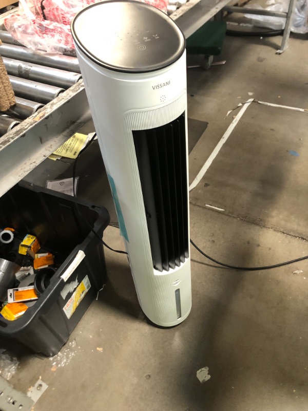 Photo 2 of 1 Gal. 200 CFM 3-Speed Tower Portable Evaporative Cooler Up to 215 sq. ft.