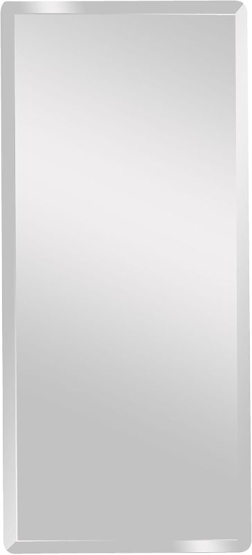 Photo 1 of *****STOCK IMAGE FOR SAMPLE*****
18 in. W x 40 in. H Stainless Steel Framed Pill Shape Bathroom Vanity Mirror in Brushed Nickel