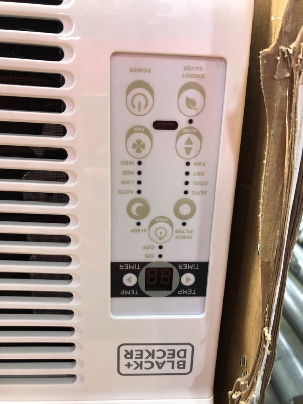 Photo 3 of ***DENTS MISSING HARDWARE ****14500 BTU Window Air Conditioner Unit AC BLACK+DECKER with Remote Control Cools Up to 700 Square Feet, White White - 14500 BTU 1 Count (Pack of 1)