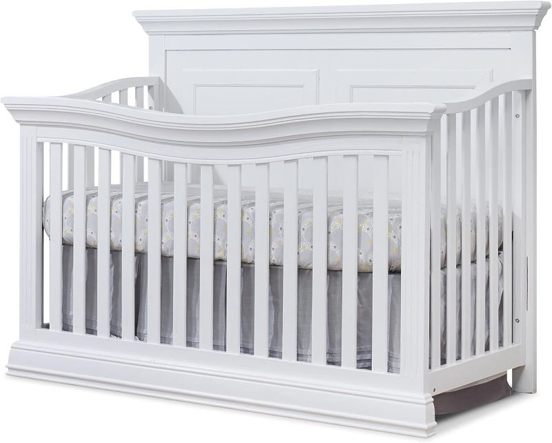 Photo 1 of ****Parts Only***Sorelle Furniture Paxton Crib, Classic 4-In-1 Convertible Crib, Made of Wood, Non-Toxic Finish, Wooden Baby Bed, Toddler Bed, Child’s Daybed and Full-Size Bed, Nursery Furniture - White
