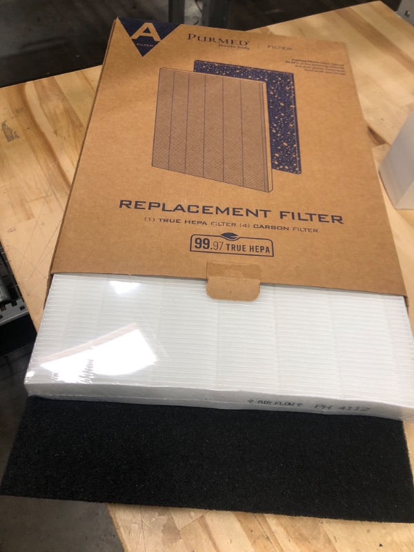 Photo 2 of 115115 True HEPA Replacement Filter Set for Winix C535, 5300-2, 6300-2, AM90, P300, 5300, 6300, 1 Pcs True HEPA Filter and 4 Pcs Carbon Pre-Filters