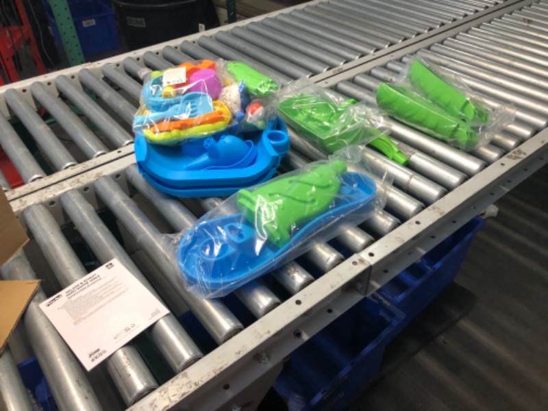 Photo 3 of ***USED - LIKELY MISSING PARTS - UNABLE TO VERIFY FUNCTIONALITY***
Water Sand Table for Toddlers, 3-Tier Water Table Outdoor Play Toys for Kids Ages 1.5+, includes 18 PCS Water & Sand Accessories, Ideal for Summer Beach Backyard Activities, 26" x 17" x 30