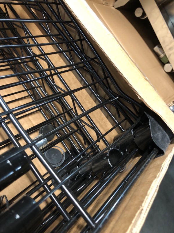 Photo 4 of ***USED - MAJOR DAMAGE - BENT - SEE PICTURES - LIKELY MISSING PARTS***
MZG Steel Storage Shelving 5-Tier Utility Shelving Unit Steel Organizer Wire Rack for Home,Kitchen,Office,Garage, 17.7" D x 47.2" W x 72.3" H 5 Tier, 17.7" D x 47.2" W x 72.3" H Black