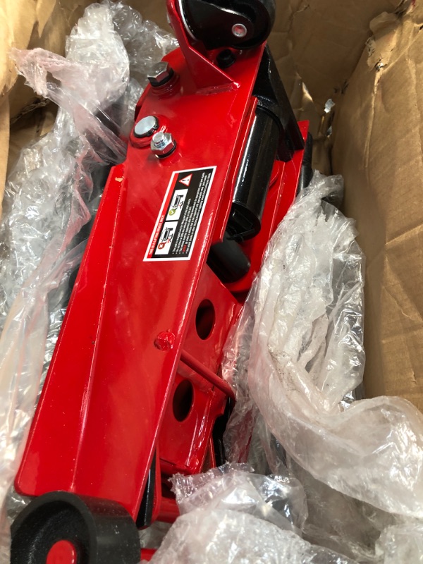 Photo 2 of 

Jack Boss Floor Jack 3 Ton Capacity Fast Lift Service Jack Steel Heavy Duty Hydraulic Car Jack
Color:RED
Size:3 Ton