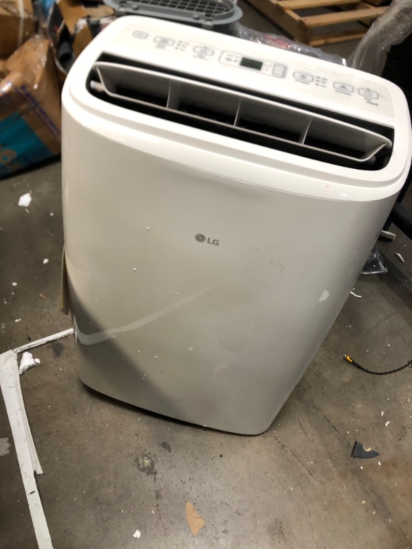 Photo 3 of ***DAMAGED - UNTESTED - SEE COMMENTS***
LG 10000 BTU SACC(14000 ASHRAE) Portable Air Conditioners with Dual Inverter Cools 450 Sqft Ultra Quiet & Easy Install WiFi App Medium & Large Room Air Conditioner AC Unit Home White LP1022FVSM