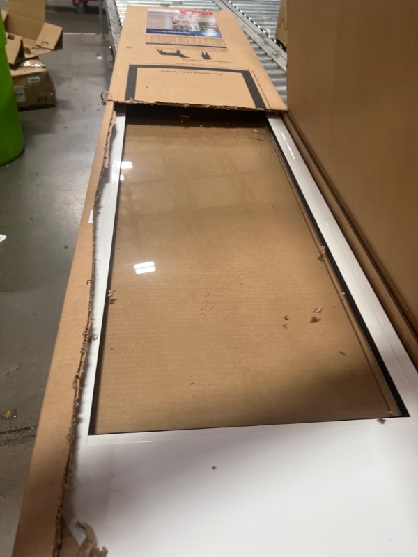 Photo 4 of ***USED - LIKELY MISSING PARTS - UNABLE TO VERIFY FUNCTIONALITY***
PetSafe 1-Piece Sliding Glass Pet Door for Dogs & Cats - Adjustable Height 75 7/8" to 80 11/16" X-Large, White, No-Cut Install, Aluminum Patio Panel Insert, Great for Renters or Seasonal I