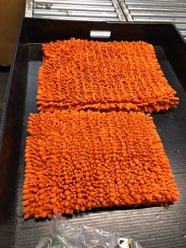 Photo 2 of (*READ NOTES*)
FLOLEOPA Luxury Chenille Burnt Orange Bathroom Rugs Bath Mats Sets, Extra Soft and Absorbent Bathroom Rugs Non Skid Machine Wash Dry Bath Mats?32"x20" Plus 17"x24"?