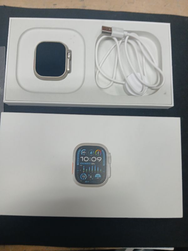 Photo 9 of Apple Watch Ultra 2 (GPS + Cellular), Blue, 49mm (MREG3LL/a)****MISSING OCEAN BLUE BAND *****---- SN---JFYL9RGPV9