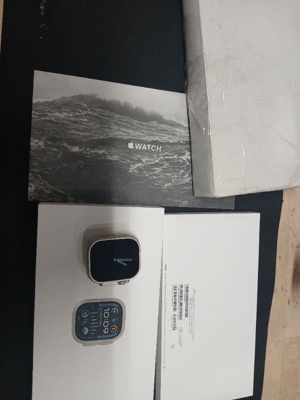 Photo 6 of Apple Watch Ultra 2 (GPS + Cellular), Blue, 49mm (MREG3LL/a)****MISSING OCEAN BLUE BAND *****---- SN---JFYL9RGPV9