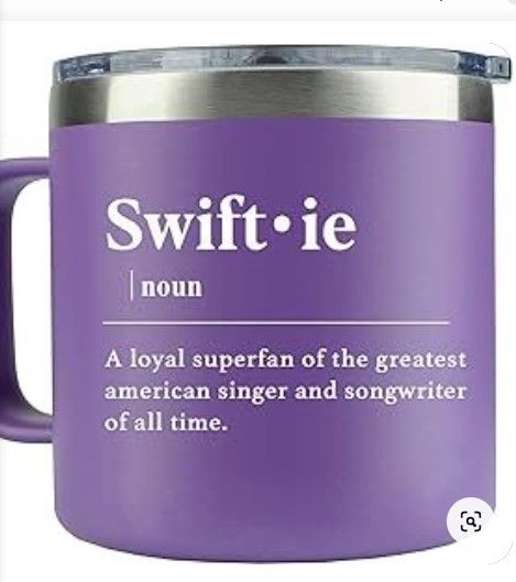 Photo 1 of (In White) WECACYD Taylor Coffee Mug - Swiftie Merch for the Eras Music - Purple Gift for Women and Girls - Music Lovers Gifts for Fans - Girl Fans Merch, Merchandise - Novelty Coffee Mug 14oz