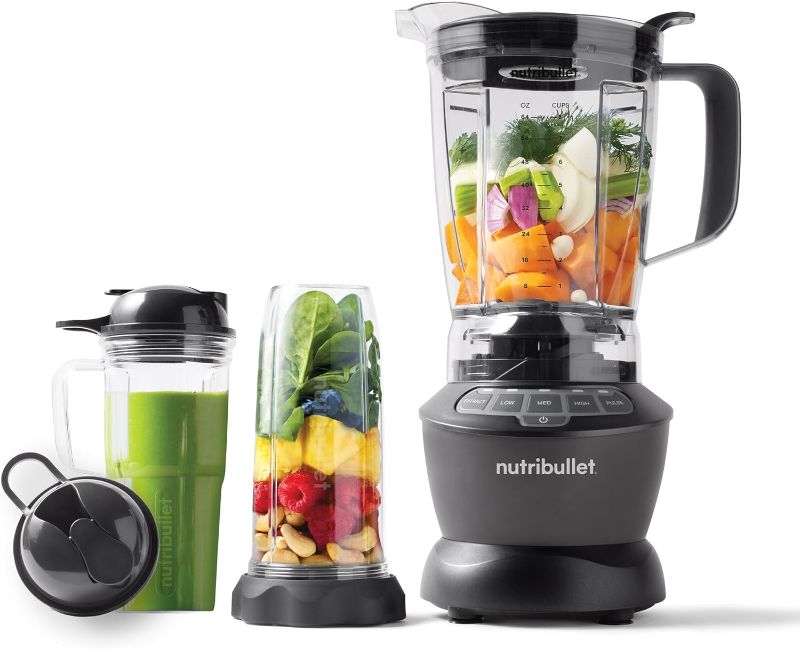 Photo 1 of 
nutribullet Full-Size Blender Combo 1200W – NBF50500 - Dark Gray
Color:Gray
Size:1200 Wat