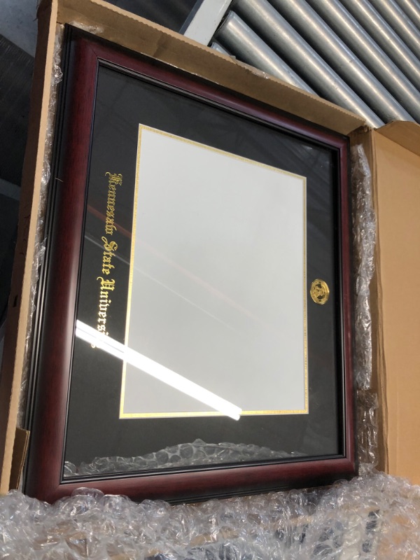 Photo 4 of ***DAMAGED - SCRATCHED - SEE PICTURES***
Diploma Frame, Wooden, Kennesaw State University, Brown/Gold/Black