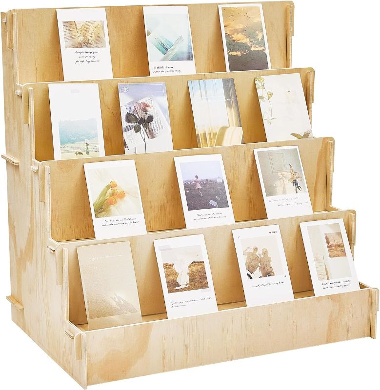 Photo 1 of 
Wooden Card Display Stand Stationary Organizer Sticker Display Stand for Vendors Crafts Greeting Card Organizer Racks Retail Display Stand Holder for...
Color:Wood
Size:23.23 x 14.96 x 22.44 Inch (4 Tier)