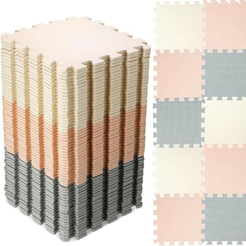 Photo 1 of 
Nuanchu 60 Pcs Kids Foam Puzzle Floor Mat Bulk Solid Color Foam Play Mat with Borders Interlocking Multi Use Floor Rug for Baby Toddler Children Crawling...
Color:White, Cream, Gray