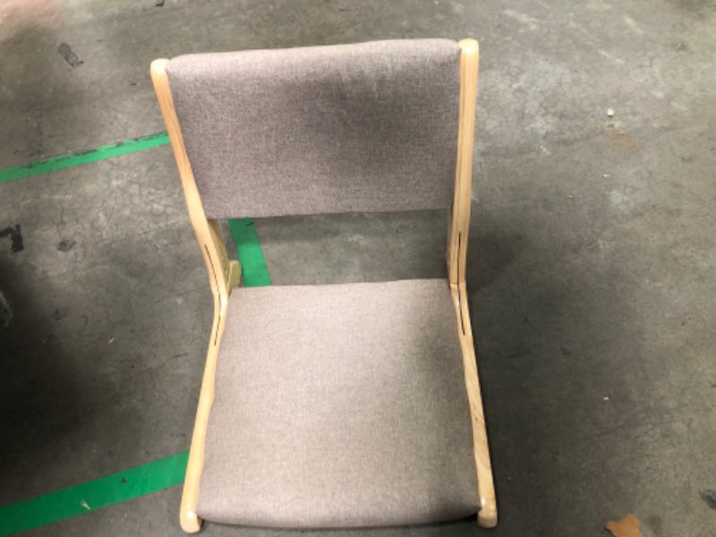 Photo 1 of ?? Tatami Chair Accent Furniture,Foldable Meditation Floor Chair, Living Room Chair Floor Seat, Portable Japanese Legless Chair,Lazy Sofa for Bay Window Meditation Reading (Grey Fabric)