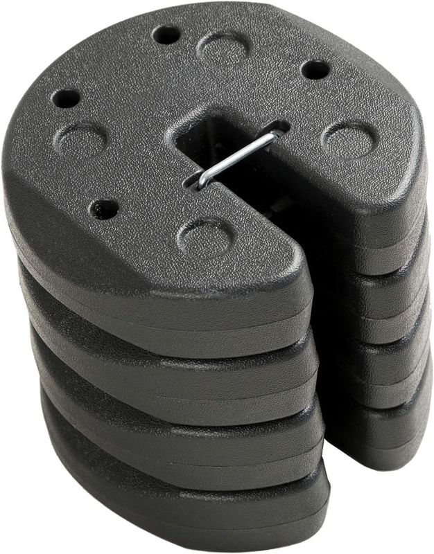 Photo 1 of 
C-Hopetree 28lb Portable Heavy Duty Canopy Weights for Outdoor Pop up Gazebo Tent Legs, Black, Set of 4