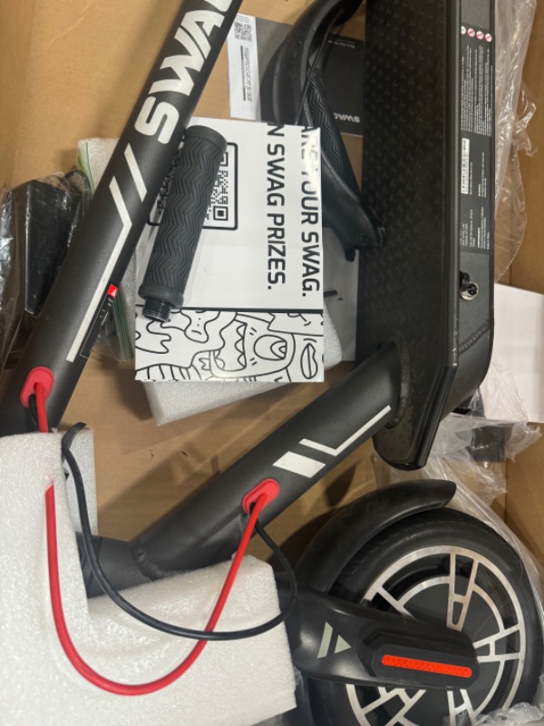 Photo 3 of ***SEE NOTES*** 
Swagtron SG-5 Boost Unisex 8.5 in. D Electric Scooter Black