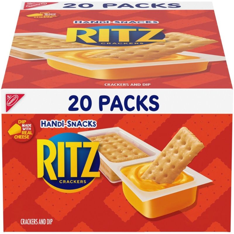 Photo 1 of ** Best By : JUL 19 2024 ** Handi-Snacks Ritz Crackers 'N Cheese Dip - 19oz
