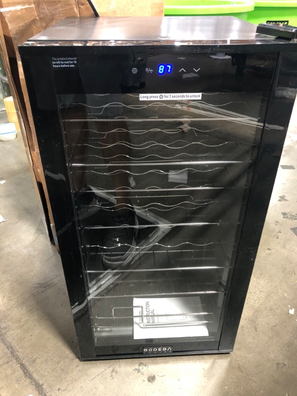 Photo 2 of *SEE NOTES* BODEGACOOLER 28 Bottle Compressor Wine Cooler RefrigeratorBODEGACOOLER 28 Bottle Compressor Wine Cooler Refrigerator, Mini Fridge with 41-64.4°F Digital Temperature Control Glass Door,Small Freestanding Wine...
