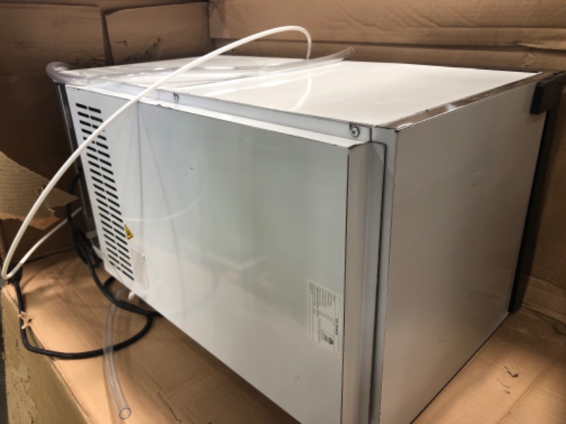 Photo 1 of *SEE NOTES* Commercial Ice Maker Machine 130LBS/24H with 35LBS Storage Bin, Stainless Steel Undercounter/Freestanding Ice Cube Maker for Home Bar Outdoor, Automatic Operation, Include Scoop, Connection Hose Stainless Steel 130LBS/24H 1