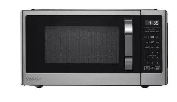 Photo 1 of 1.1 cu. ft. Countertop Microwave in Fingerprint Resistant Stainless Steel
