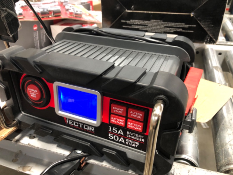 Photo 2 of 15 Amp Automatic 12V Battery Charger with 50 Amp Engine Start and Alternator Check