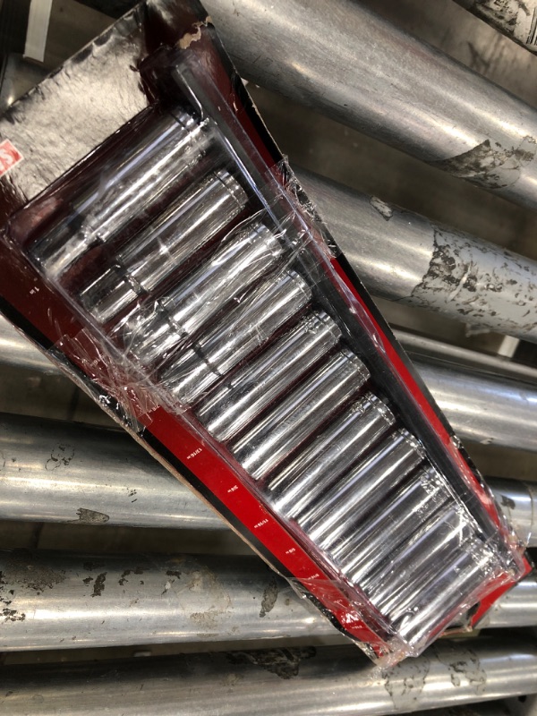 Photo 1 of 1/2 in. Drive Deep SAE Socket Set (11-Piece)
