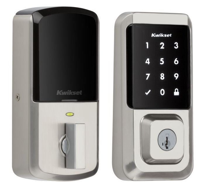 Photo 1 of * SEE NOTES* Kwikset 939WIFITSCR-S Halo SmartKey Electronic Touchscreen Keyless Entry Deadbolt with WiFi Satin Nickel Deadbolt Keyless Entry Electronic
