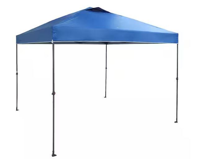 Photo 1 of (read full post) 10 ft. x 10 ft. Blue Instant Canopy Pop Up Tent