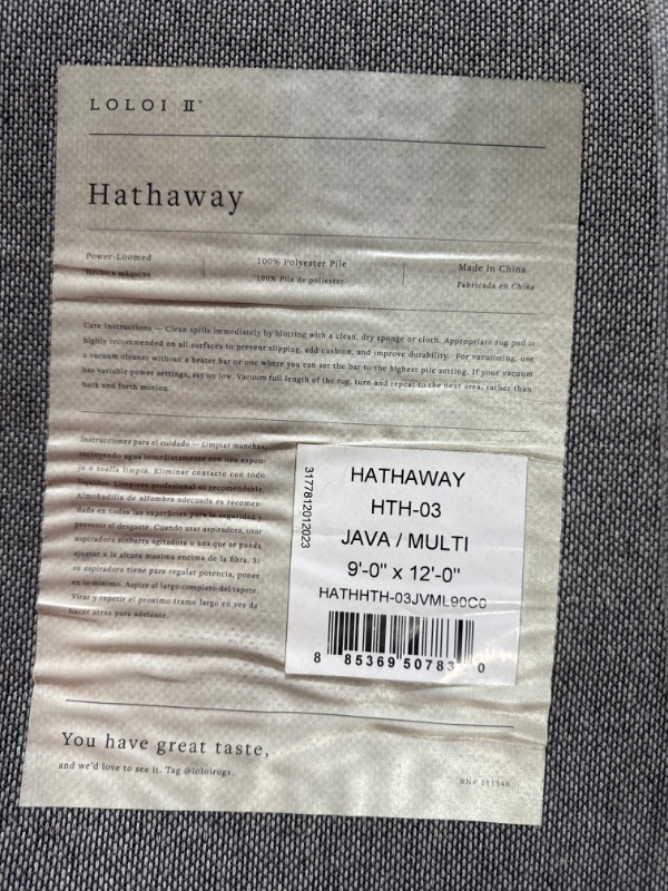 Photo 2 of (READ FULL POST) Hathaway Java/Multi 9 ft. x 12 ft. Traditional 100% Polyester Pile Area Rug