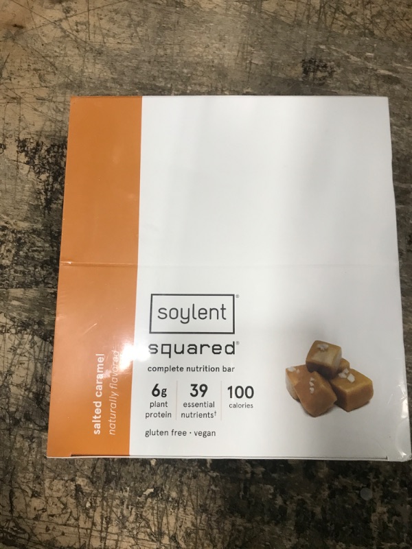 Photo 1 of *BB 07/06/2024* Soylent Snack Mini Protein Bars - Salted Caramel, 1g sugar, Protein Bars, Gluten Free, 6g of Vegan Energy - 24 count Salted Caramel 24 Count (Pack of 1)