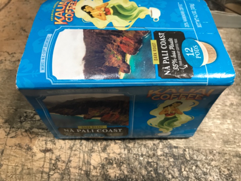 Photo 1 of *BB 08/17/24* Kauai Coffee, Na Pali Coast Dark Roast, Single Serve Coffee Cups, 12 Count