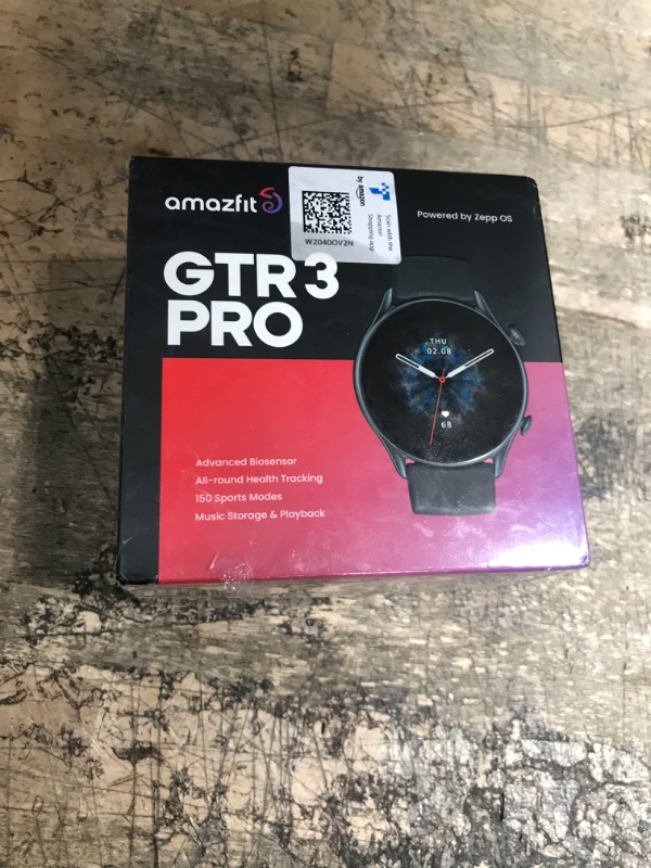 Photo 2 of Amazfit GTR 3 Pro Smart Watch for Men,12-Day Battery Life, Alexa Built-in, Bluetooth Call & Text, GPS & 150 Sports Modes, 1.45”AMOLED Display, Fitness Watch with SpO2 Heart Rate Tracker, Black GTR 3 Pro Infinite Black