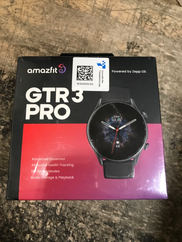 Photo 2 of Amazfit GTR 3 Pro Smart Watch for Men,12-Day Battery Life, Alexa Built-in, Bluetooth Call & Text, GPS & 150 Sports Modes, 1.45”AMOLED Display, Fitness Watch with SpO2 Heart Rate Tracker, Black GTR 3 Pro Infinite Black