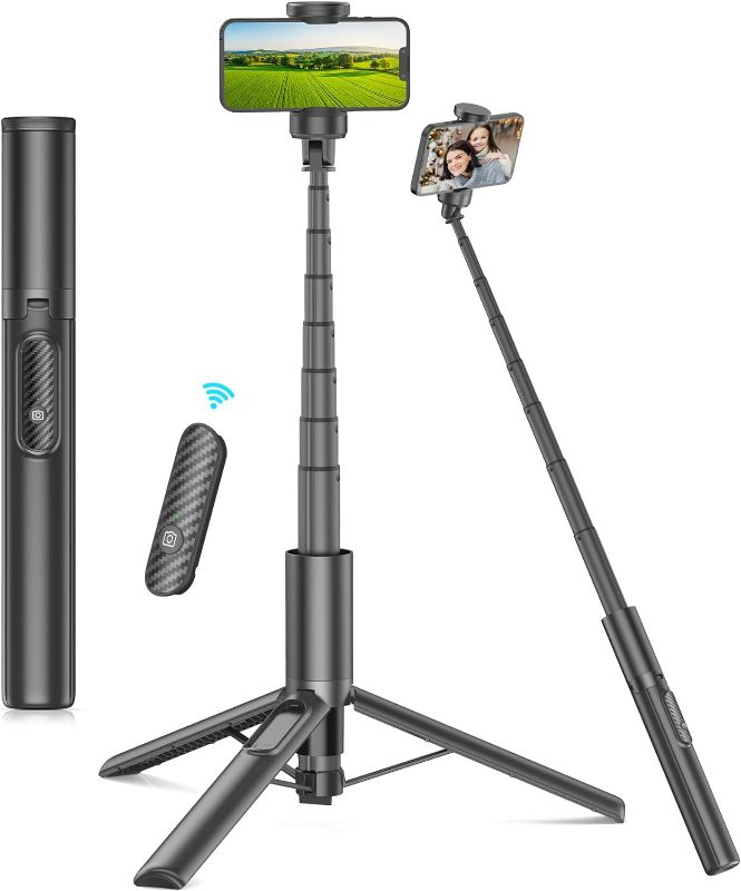 Photo 1 of (used)(functional) Phone Tripod & Selfie Stick with Remote for Cell Phone 4"-7", 
