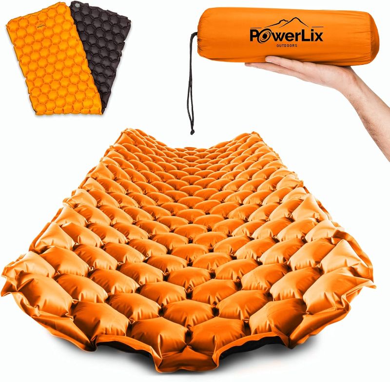 Photo 1 of **MISSING CAP***
POWERLIX Ultralight Inflatable Sleeping Pad - Camping Mattress for Backpacking, Hiking with Bag, Repair Kit, Compact Sleeping Mat for Camping
