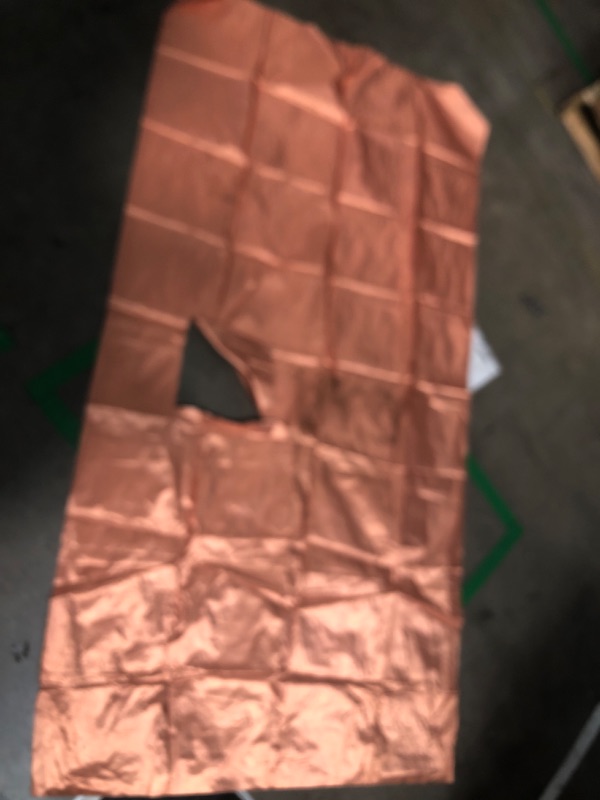 Photo 2 of **LARGE L SHAPED TEAR, SEE PHOTO**
Pure Copper Faraday Fabric Shielding RF & LF Electromagnetic Fields Gold Color Blocking Fabric 2 Meters (78"x43" inch)
