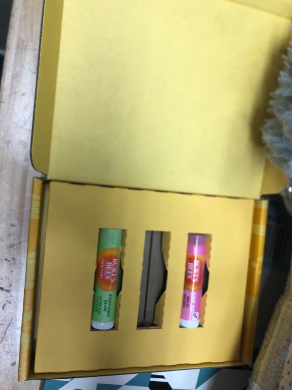 Photo 2 of **ONE MISSING***
Burt's Bees Sun Care Lip Balm Pack, SPF 30 Tinted Lip Balm, After Sun Lip Balm, Water-Resistant Lip Moisturizer, Wild Peony, Sienna Rose, Natural Origin Lip Care, 3 Tubes, 0.15 oz.