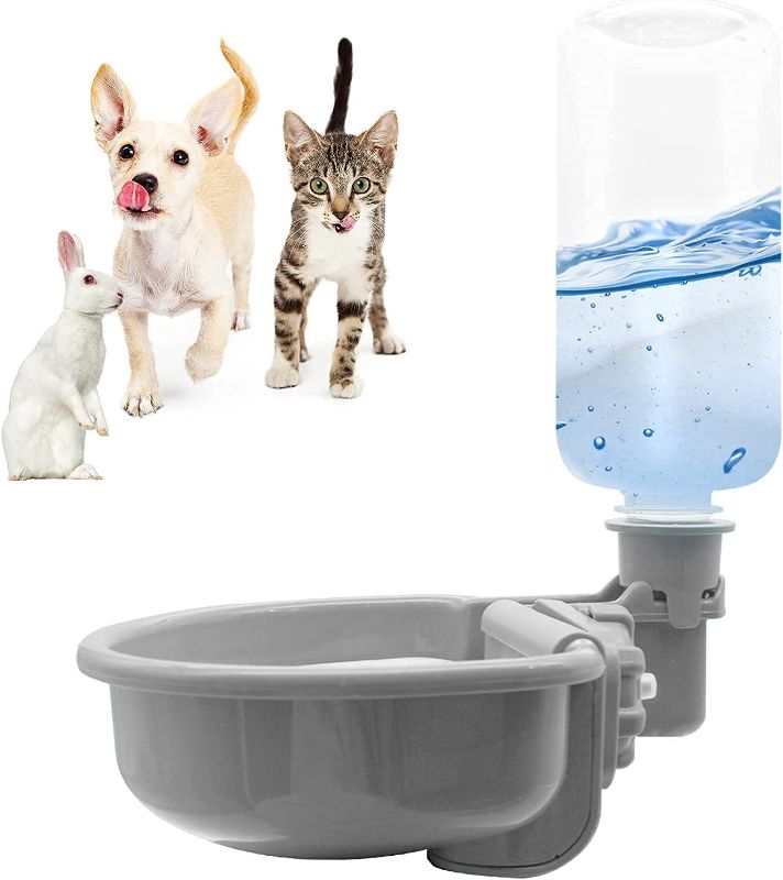 Photo 1 of 
Vannon 16oz Pet Water Bottle, Gravity Dog Water Bowl Dispenser for Cage, Anti-Overflow Water Dispenser for Small Dogs, Cats, Rabbits and Other Small Animals...