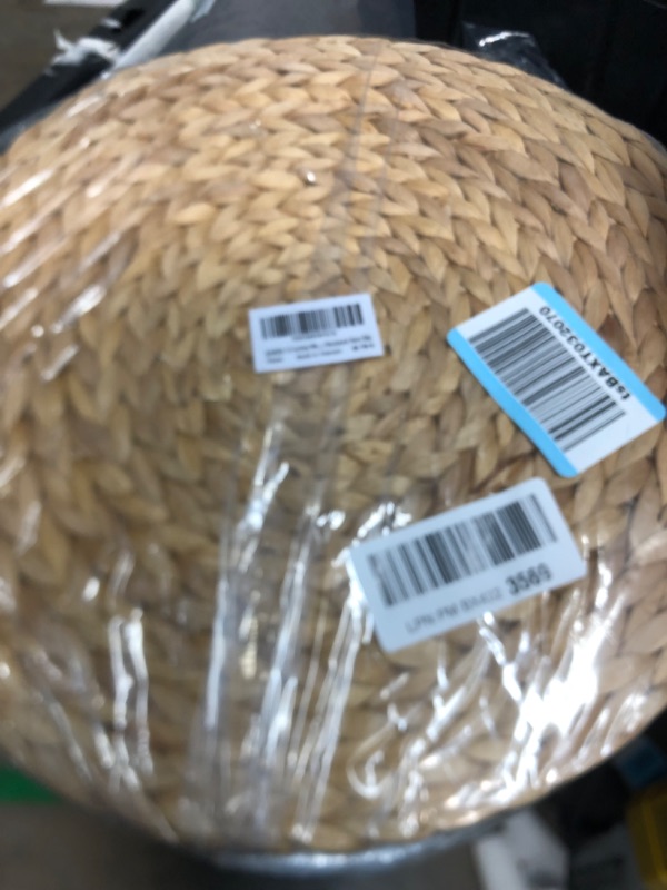Photo 1 of 
(4 Sizes: 12"-13"-14"-15") BARIEN Woven Placemats Round Set of 6, Natural Water Hyacinth Weave Placemat for Dining Table, Large Handmade...