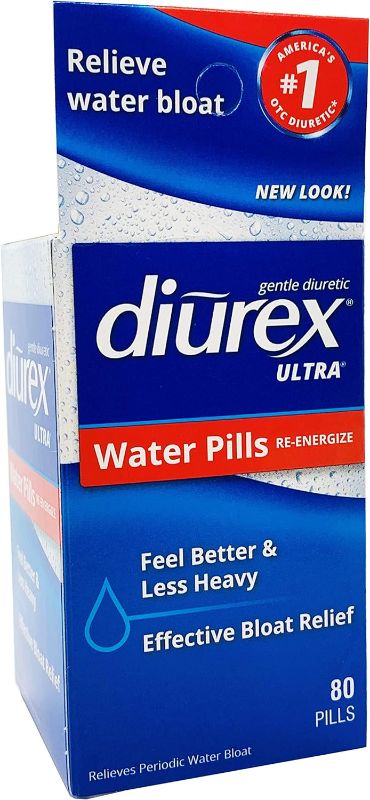 Photo 1 of *(Exp 10/2024)* Diurex Ultra Re-Energizing Water Pills - Relieve Water Bloat - Feel Better & Less Heavy - 80 Count

