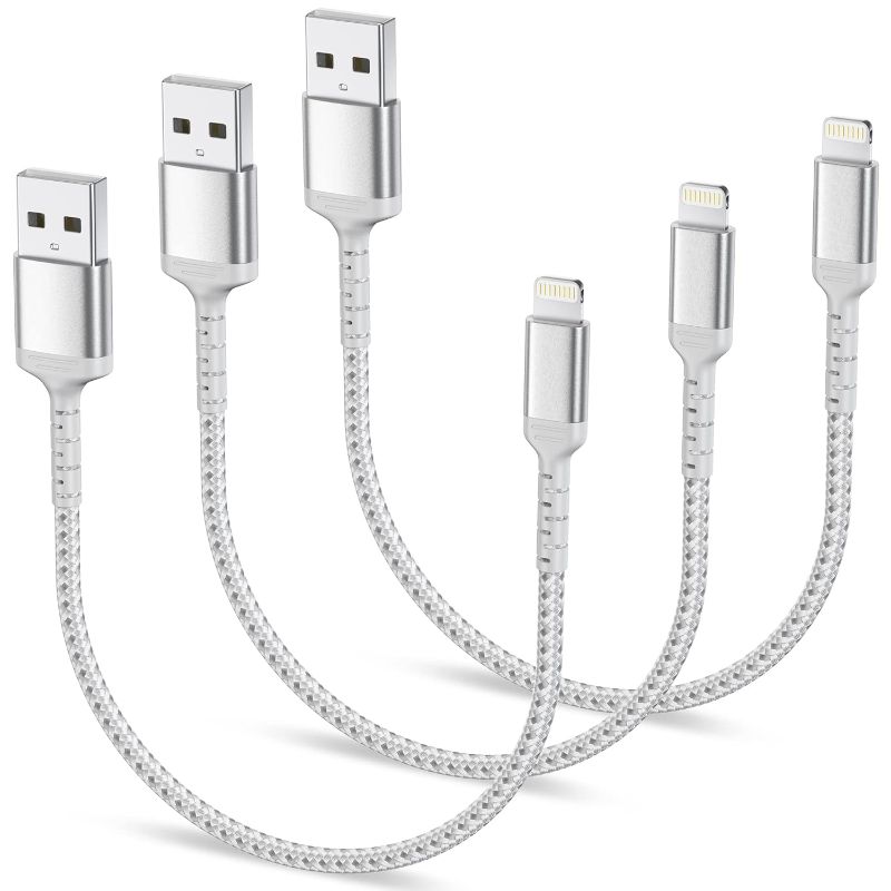 Photo 1 of 1.5ft iPhone Charging Cable Short, 3-Pack 
