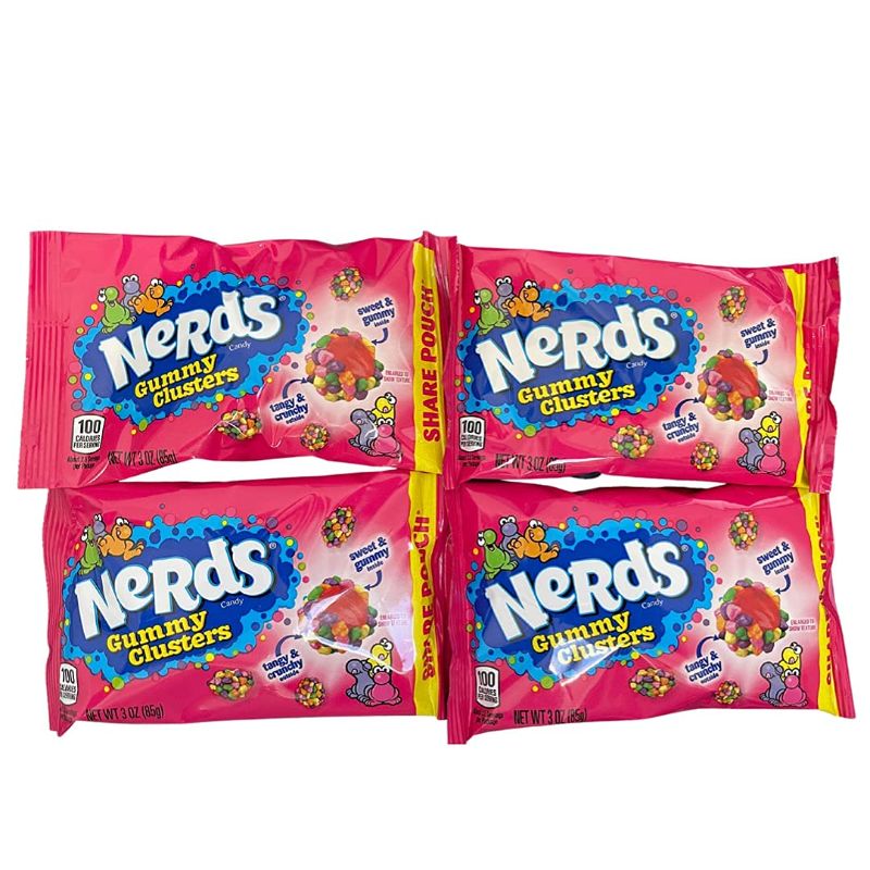 Photo 1 of 
Nerds Gummy Clusters Share Pouch 3 oz Chewy Candy (Pack of 4) One Pack