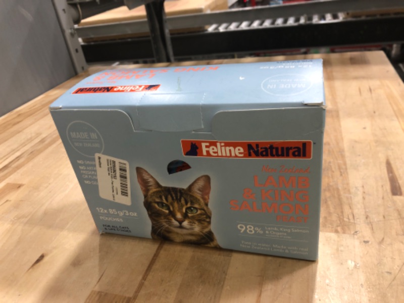 Photo 2 of *7/2/2024* Feline Natural - Grain-Free Pouches Chicken & Lamb Feast 3oz Perforated Box Chicken & Lamb Perforated Box - 3 Ounce (Pack of 12)