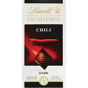 Photo 1 of *11/30/2024* Lindt Excellence Chili Dark Chocolate Bars, 3.5 Oz. Bars, 12 Bars/Box (438092)
