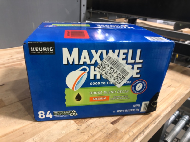 Photo 2 of *2/27/2025* Maxwell House Decaf House Blend Medium Roast K-Cup Coffee Pods (84 ct., Box) Decaf House 84 Count (Pack of 1)